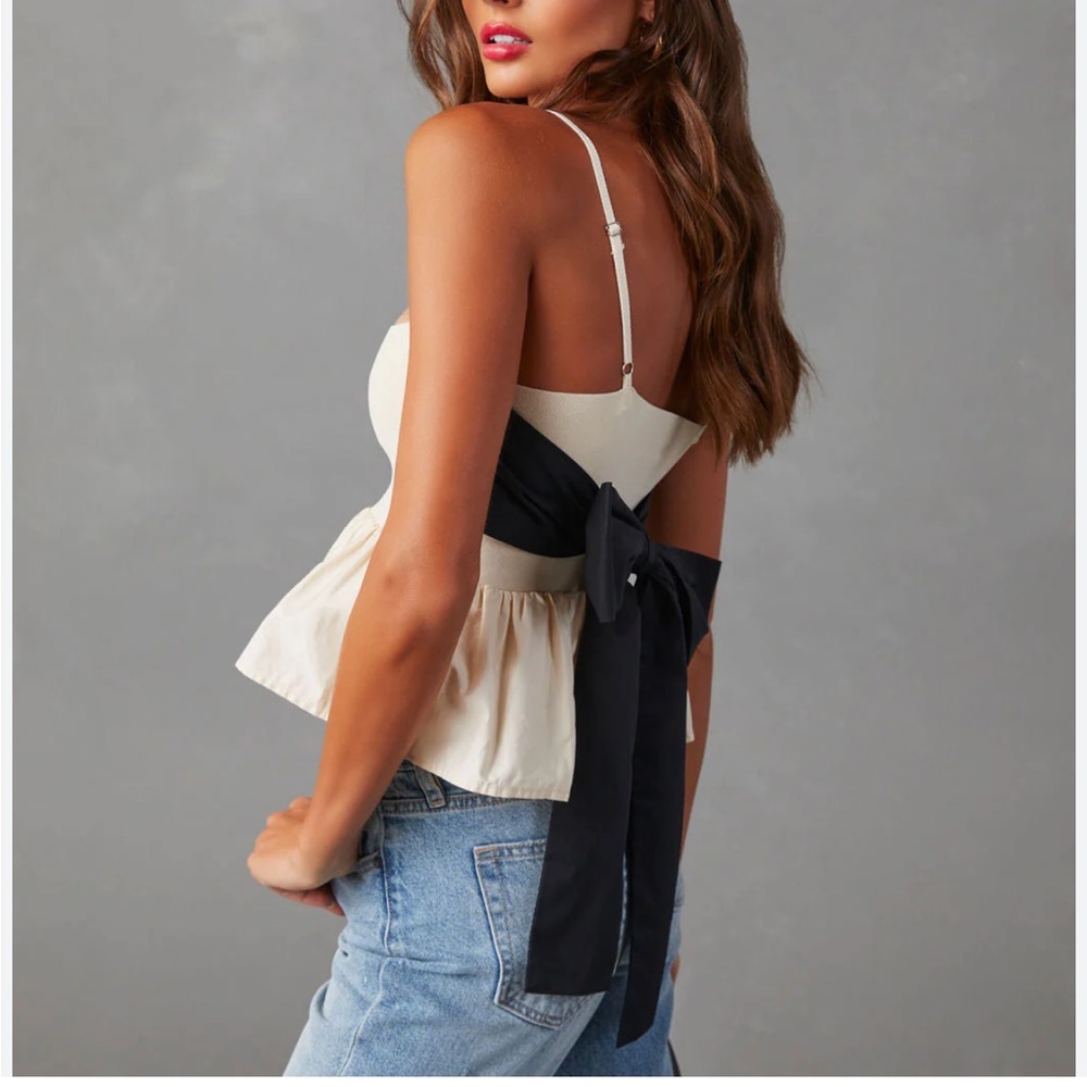 ZARA peplum crop top